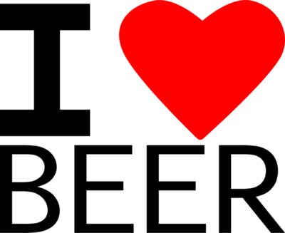 I Love Beer Novelty T Shirt