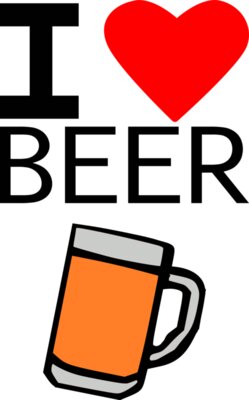 I Love Beer Novelty T Shirt II