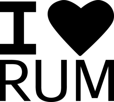 I Love Rum Novelty T Shirt II