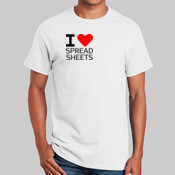 I Love Spreadsheets Novelty Shirt