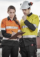Syzmik Men's Hi Vis Spliced Industrial Shirt - Hoop Taped