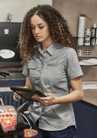 Syzmik Womens Light Weight Tradie S/S Shirt